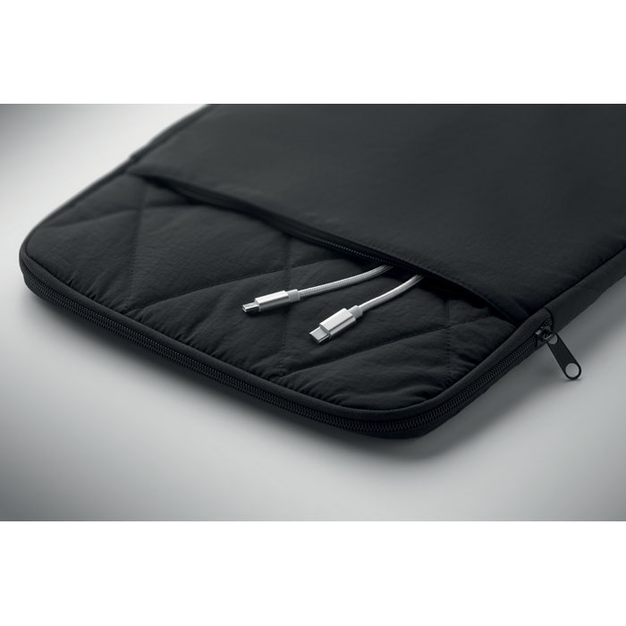 Custodia laptop in nylon 15" Nero item picture open