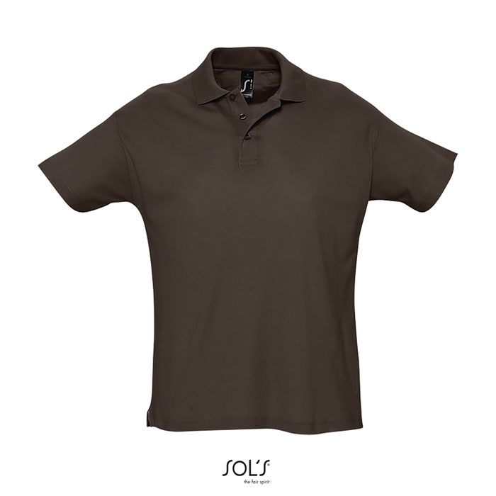 SUMMER II MEN POLO 170g Chocolate item picture front