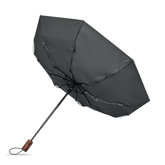 21" auto umbrella wood handle Grigio Pietra item picture top