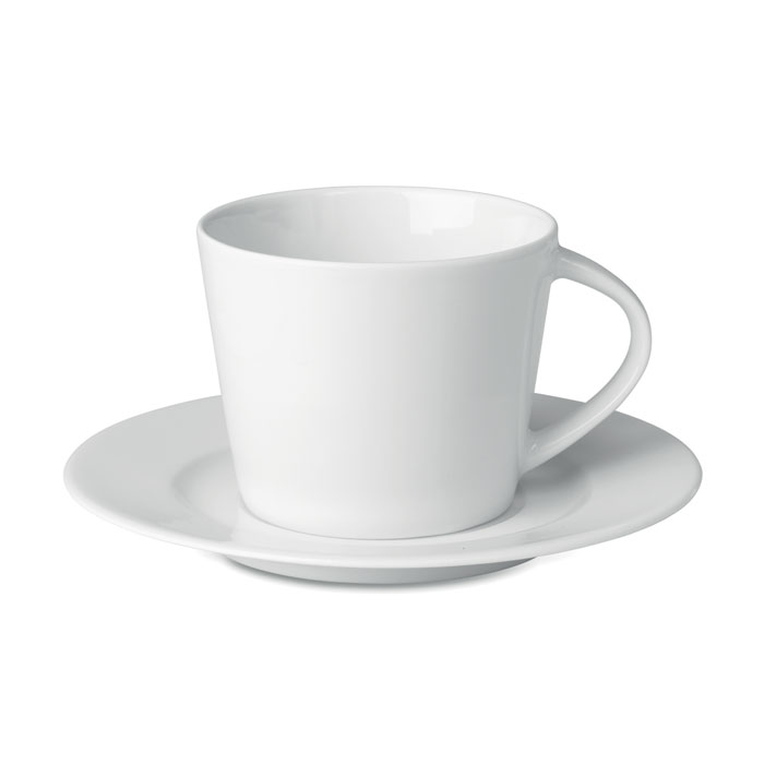 Tazza cappuccino e piattino white item picture front