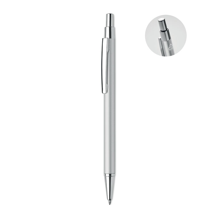 Recycled aluminium ball pen Argento item picture front