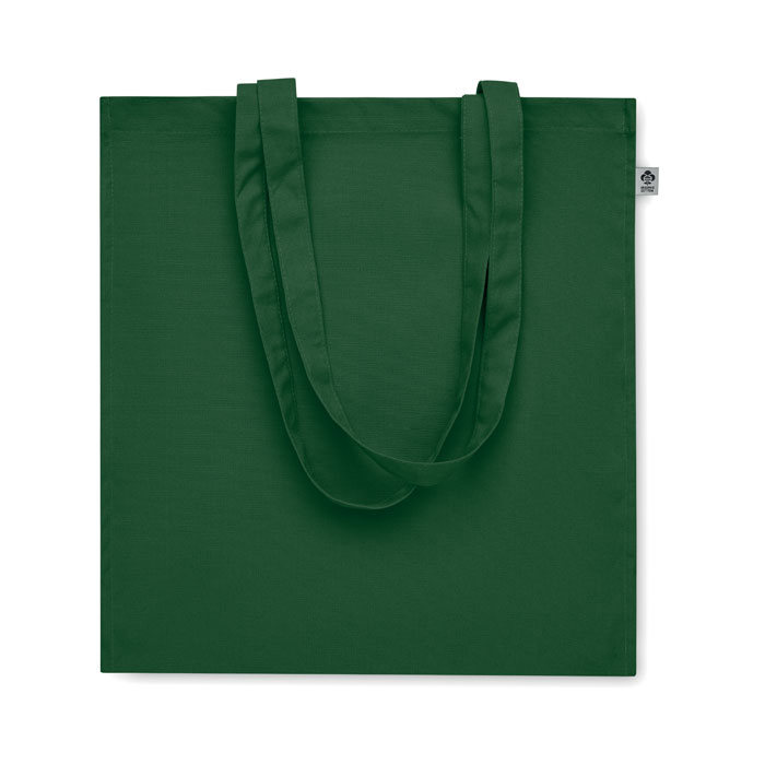 Shopper in cotone biologico Verde Scuro item picture open