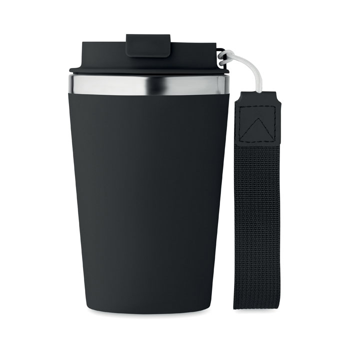 Bicchiere doppio strato 350 ml Nero item picture side