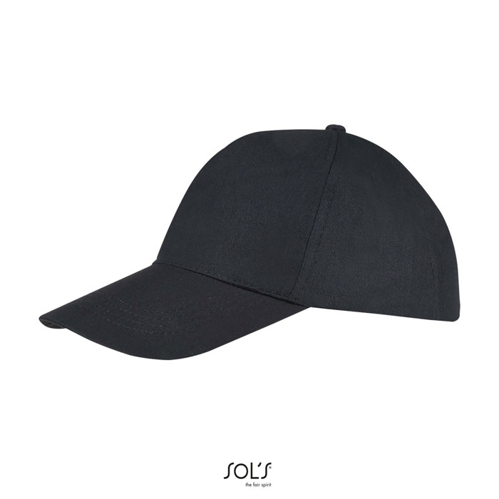 BUZZ FIVE PANEL CAP Nero item picture side