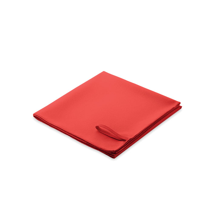 Asciugamano in microfibra Rosso item picture back