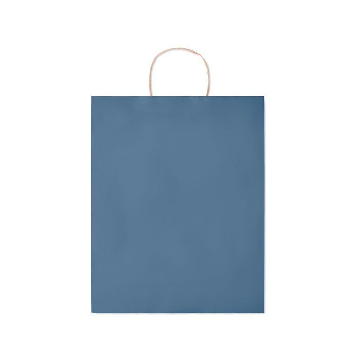 Large Gift paper bag 90 gr/m² Blu item picture back