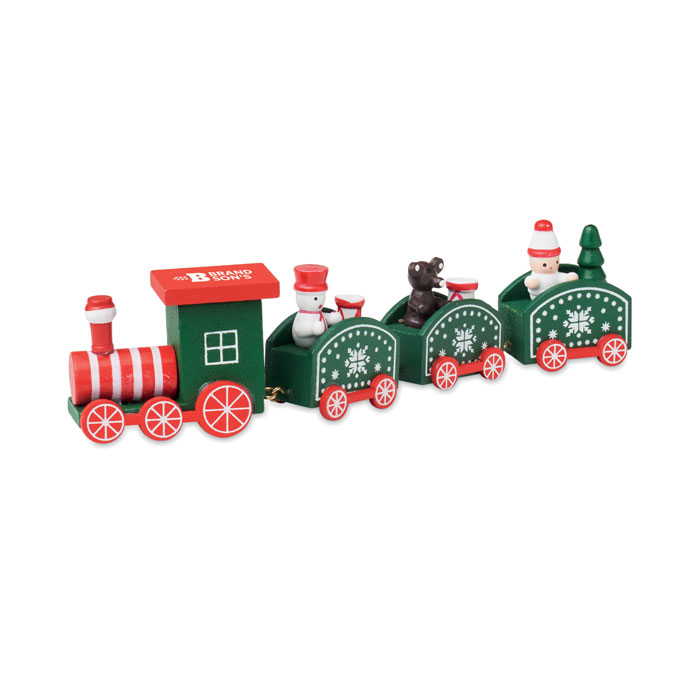 Wooden Christmas train Misto item picture printed