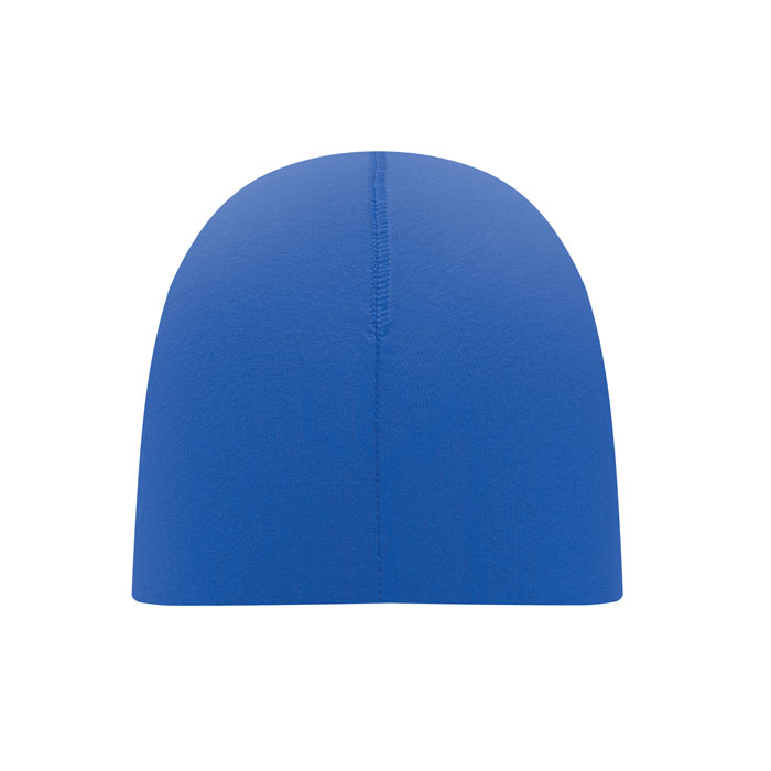 Unisex beanie in cotton Blu Royal item picture open