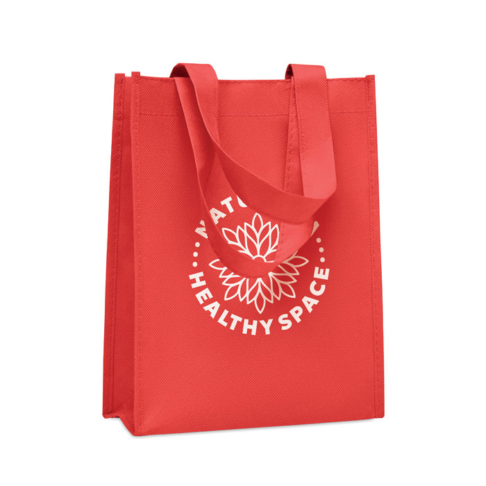 Small gift bag in RPET Rosso item picture printed