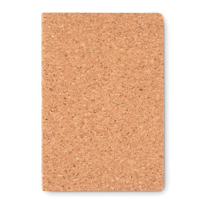 A5 cork notebook 96 lined Beige item picture top