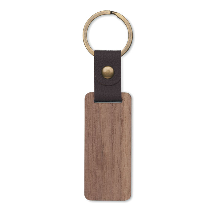 Key ring in walnut and PU Legno item picture back