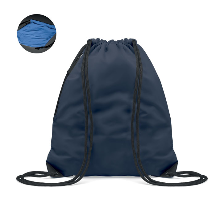 Brightning drawstring bag Blu item picture front