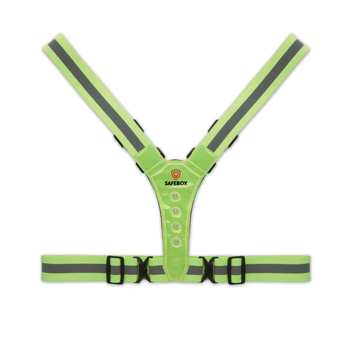 Cintura riflettente con LED Verde Neon item picture printed