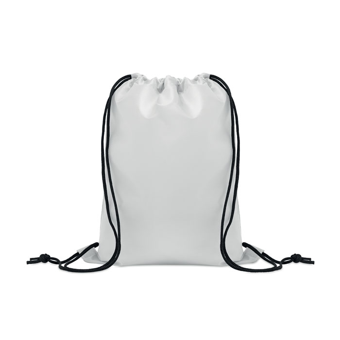 Sacca per bambini 190T RPET Bianco item picture front