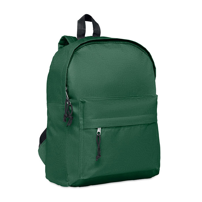 600D polyester backpack Verde Scuro item picture side