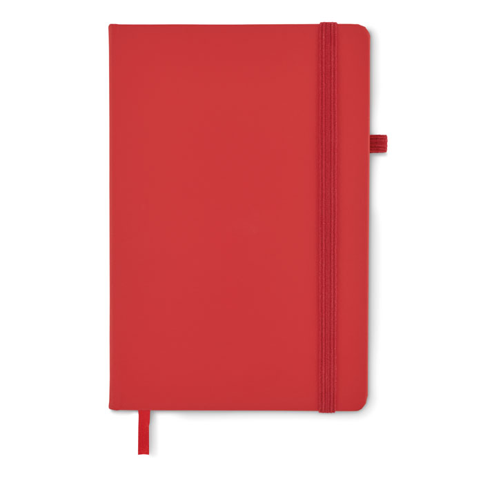 Recycled Leather A5 notebook Rosso item picture side