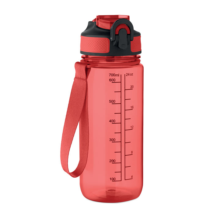 Bottiglia sport 700ml Rosso Trasparente item picture front