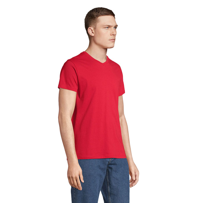 REGENT V V-NECK T-SHIRT Rosso item picture side