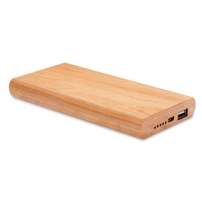 Powerbank wood item picture front