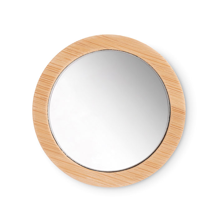 Specchio da trucco in bamboo wood item picture side