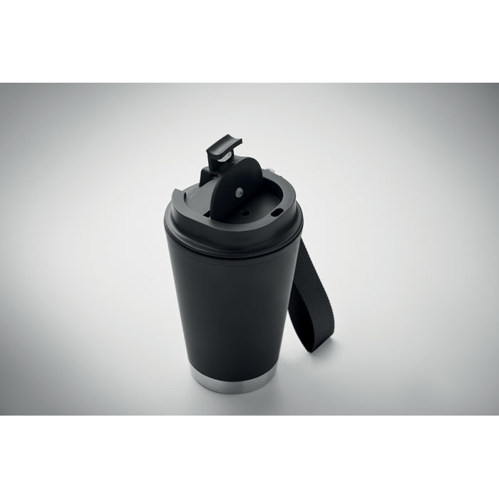 Bicchiere a doppio strato. 300 ml. Nero item detail picture