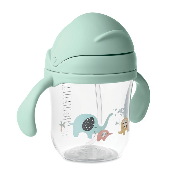 Baby sippy cup in Tritan. Verde Menta item picture front