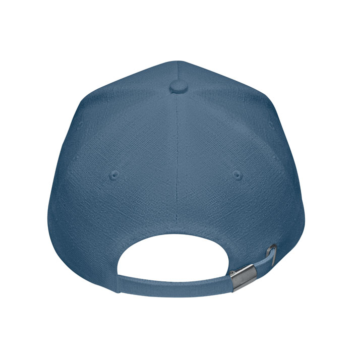 Hemp baseball cap 370 gr/m² Blu item picture back