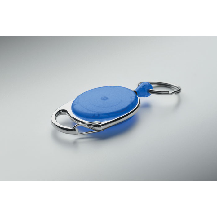 Retractable badge holder Blu item picture open