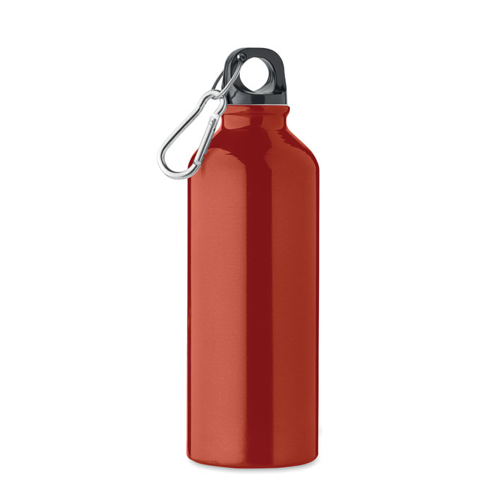 Recycled aluminium bottle 500ml Rosso item picture front