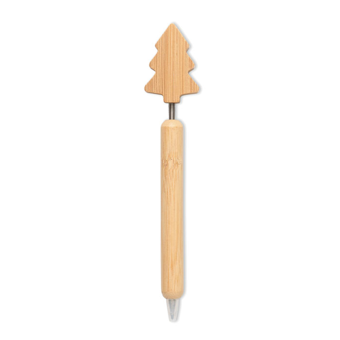 Bamboo Christmas tree ball pen Legno item picture front