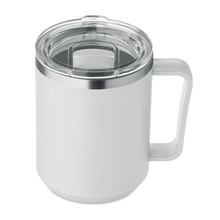 Tazza a doppio strat da 400 ml Bianco item picture back