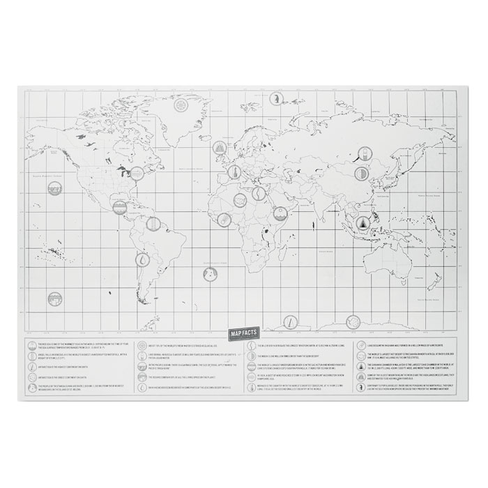 Cartina geografica del mondo beige item picture back