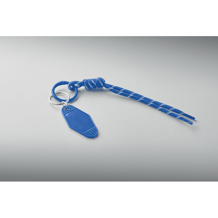 Braided rope with tag keyring Blu Royal item detail picture