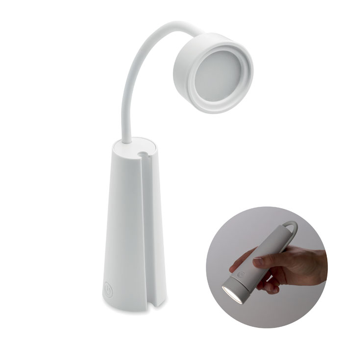 2-in-1 desk lamp and torch Bianco item picture front