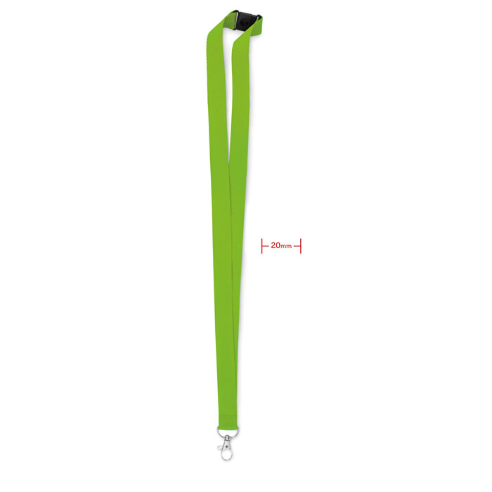 Lanyard con gancio in metallo lime item picture front