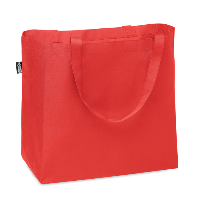 600D RPET large shopping bag red item picture front