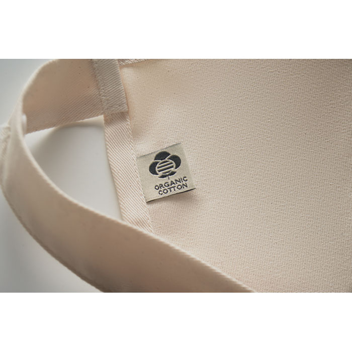 Organic cotton apron 240 gr/m² Beige item picture side
