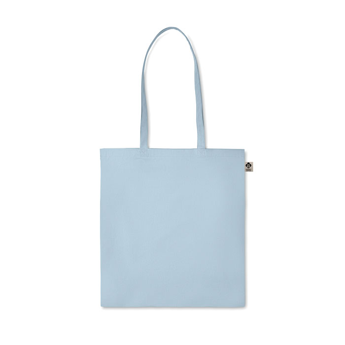 Organic cotton shopping bag heaven blue item picture back