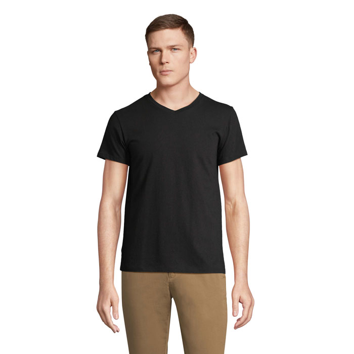 REGENT V  V-NECK T-SHIRT Nero Profondo item picture front