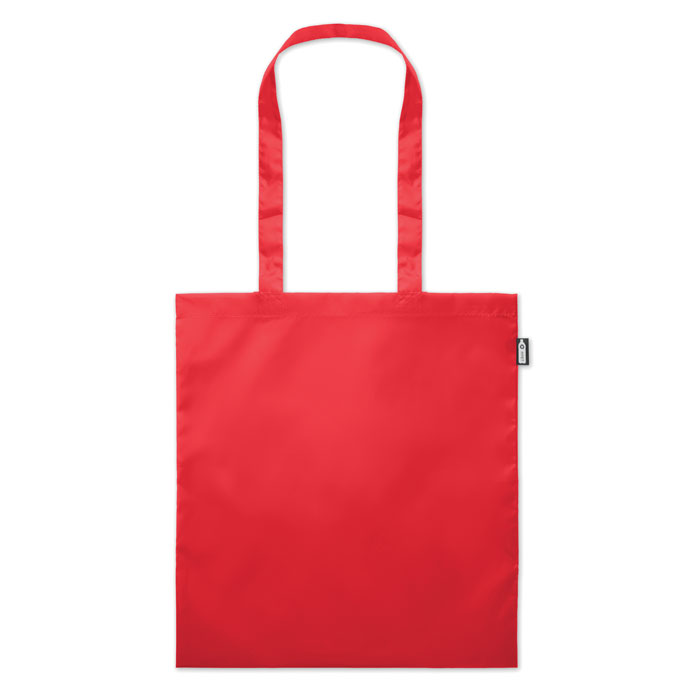 Shopper in RPET 190T red item picture back