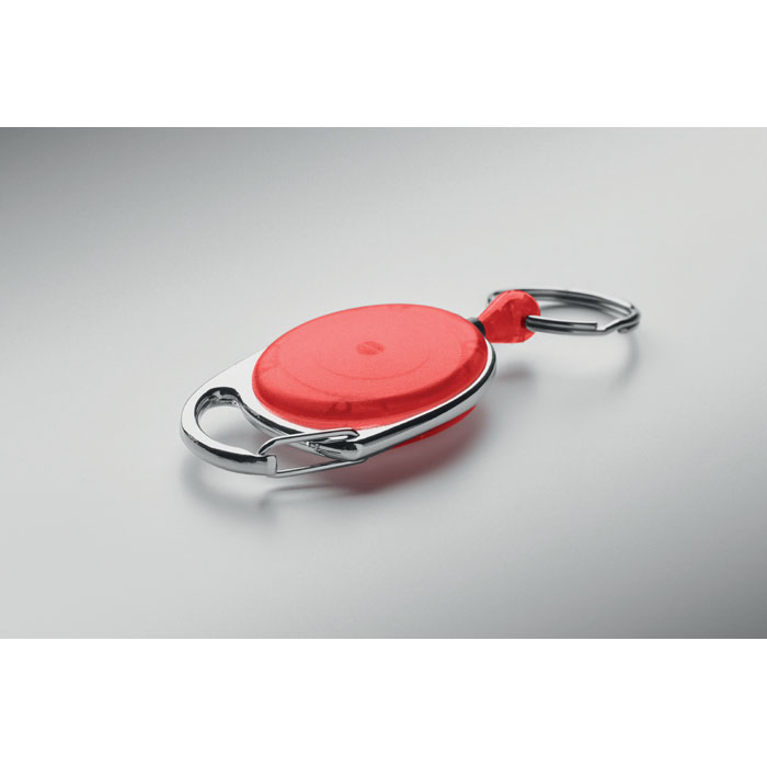 Retractable badge holder Rosso item picture open