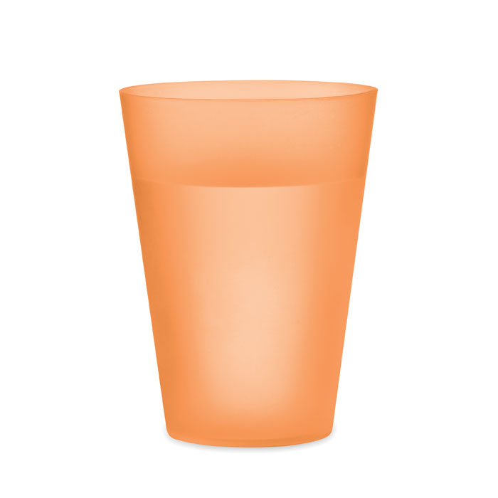 Reusable event cup 300ml Arancio Trasparente item picture back