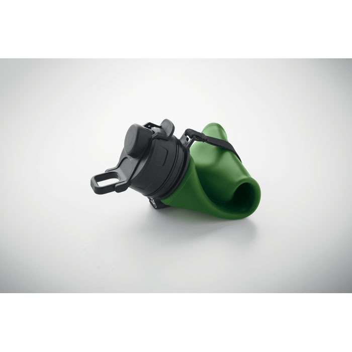 Foldable silicone sports bottle Verde Scuro item picture 7