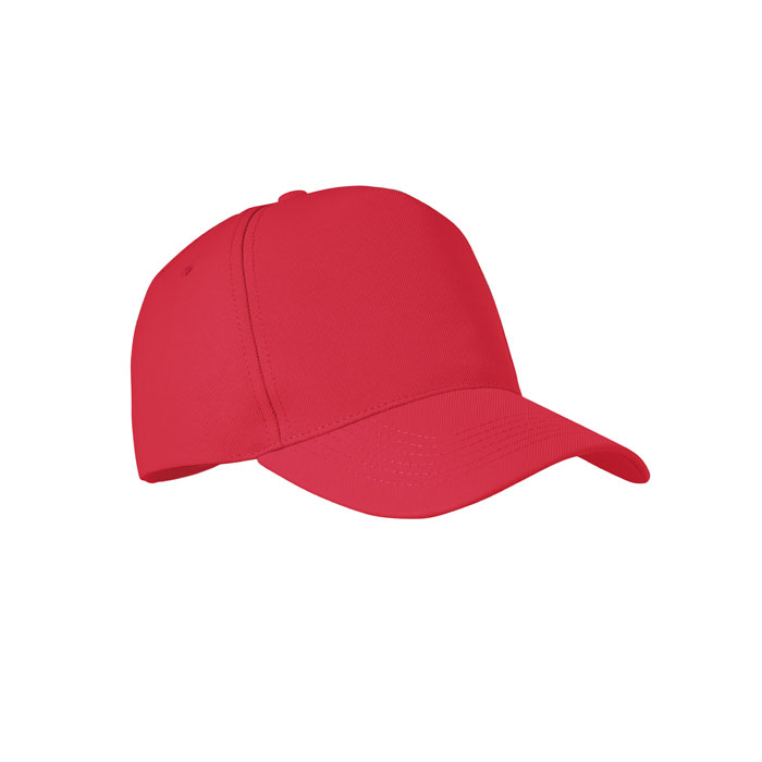 Cappellino 5 pannelli RPET red item picture front