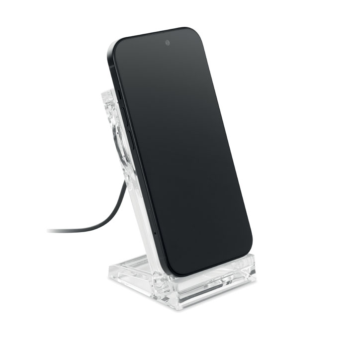 Caricabatterie wireless in acrilic Trasparente item picture 1