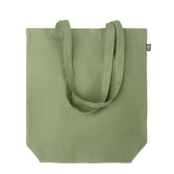 Shopping bag in hemp 200 gr/m² Verde item picture top