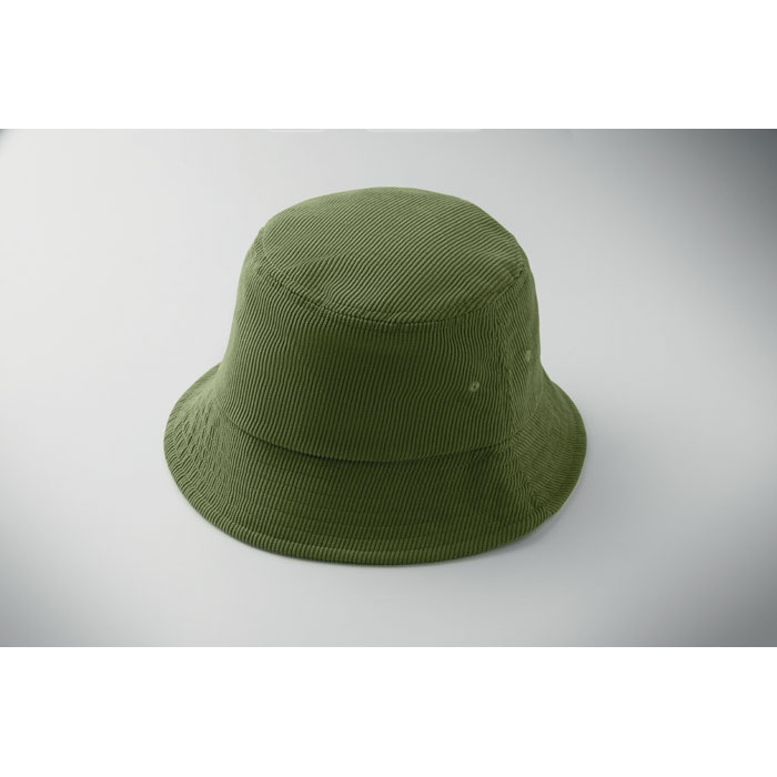 Corduroy bucket hat Verde Militare item detail picture