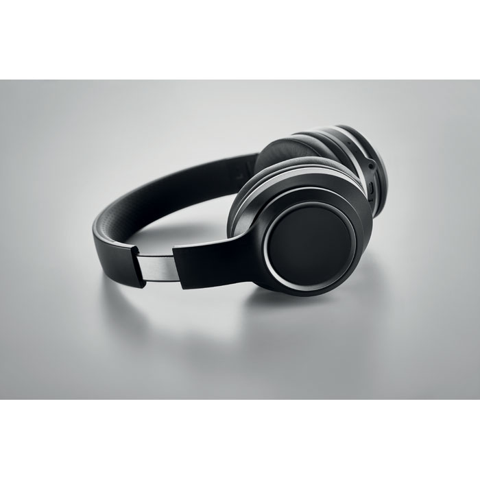 ANC headphone and pouch Nero item picture back