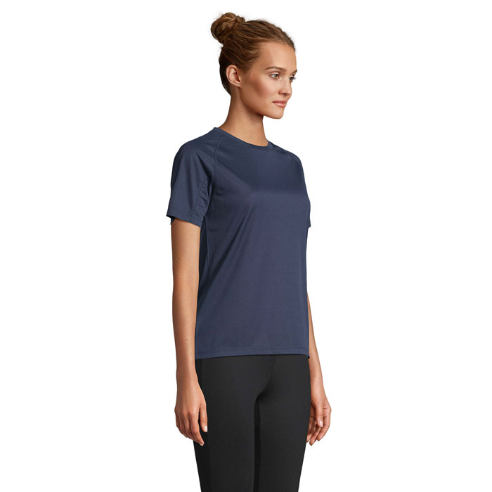 VORTEX WOMEN RAGLAN T-SHIRT Blu Scuro Francese item picture side