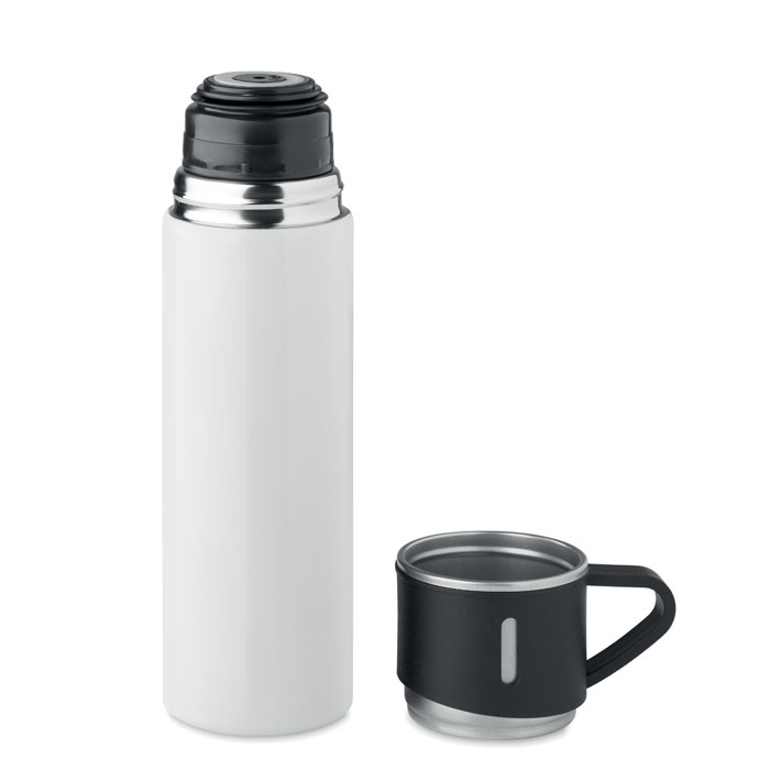 Double wall bottle 420 ml Bianco item picture open